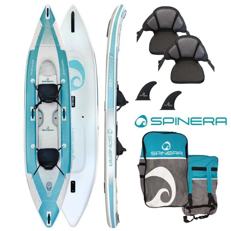 Spinera Adriatic 430 Байдарка 2 шари надувна КАЯК каное сап sup 2 суп SUP дошка 2 шари слоя САП доска надувна Stand Up Paddle board борд SAP надувная — фото 3