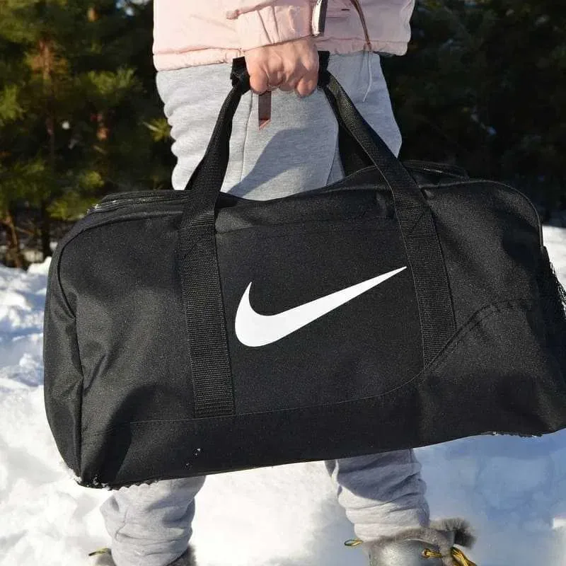 Спортивна дорожня сумка Nike / Найк чорна, для спорту, залу, тренувань — фото 6