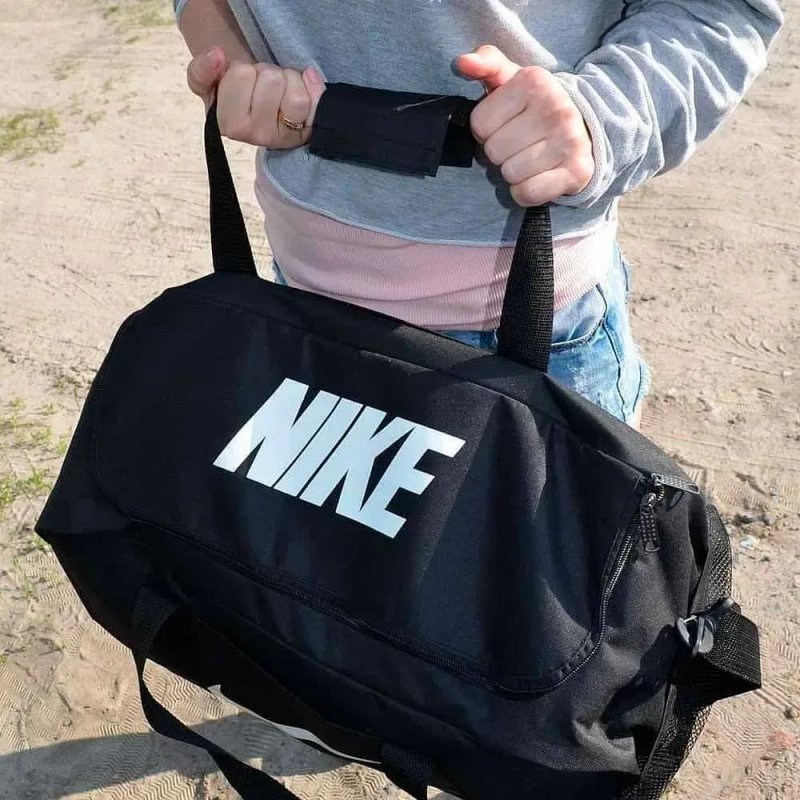 Спортивна дорожня сумка Nike / Найк чорна, для спорту, залу, тренувань — фото 7