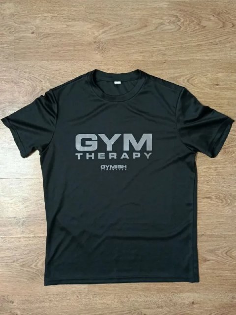 Спортивная футболка Gym Therapy черная размер M
