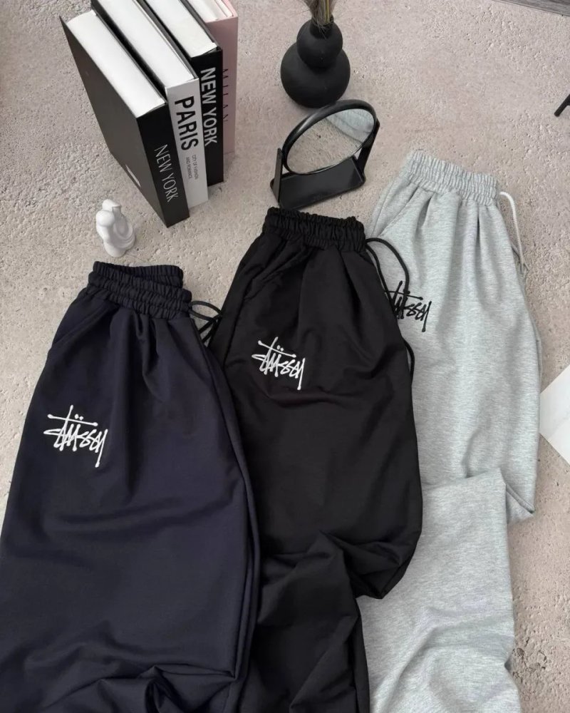 Спортивні штани оверсайз з вишитим логотипом Stussi, Стуси Oversize