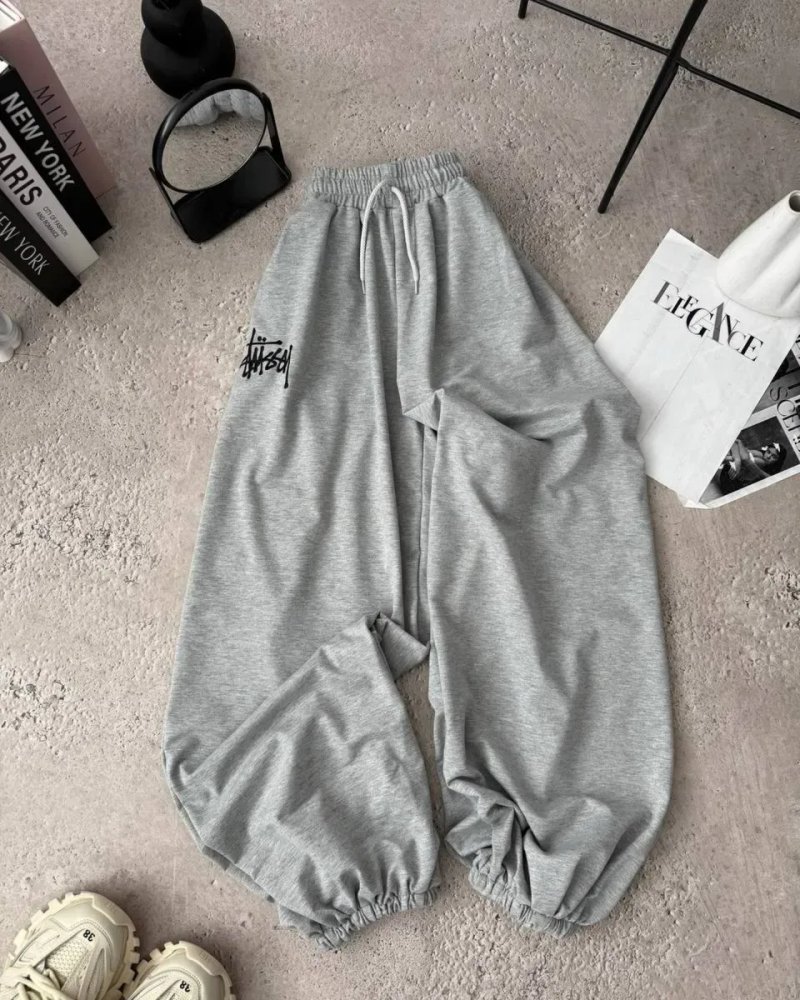 Спортивні штани оверсайз з вишитим логотипом Stussi, Стуси Oversize — фото 6