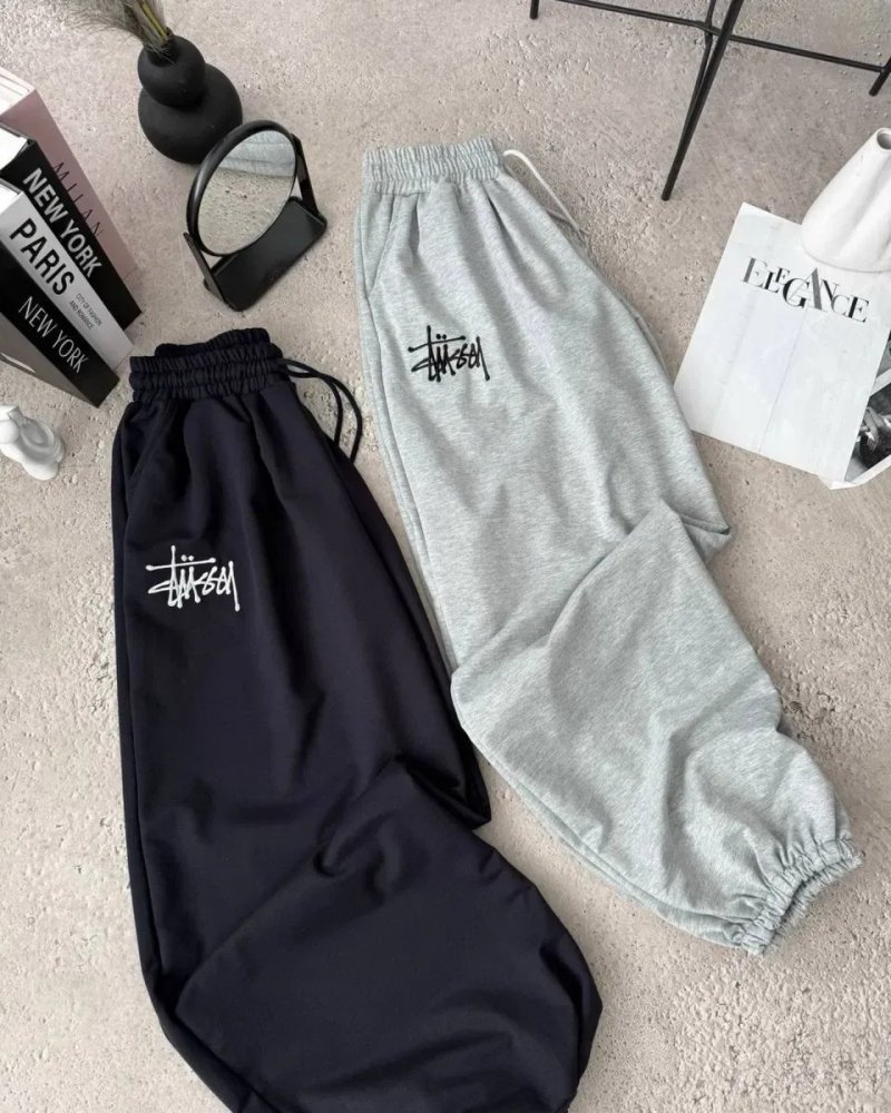 Спортивні штани оверсайз з вишитим логотипом Stussi, Стуси Oversize — фото 7