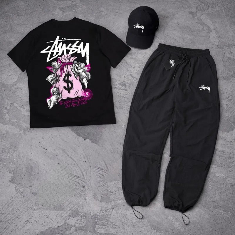 Спортивні штани Stussy | Нейлонові штани | Люкс якість | Чоловічі штани Стуссі — фото 5