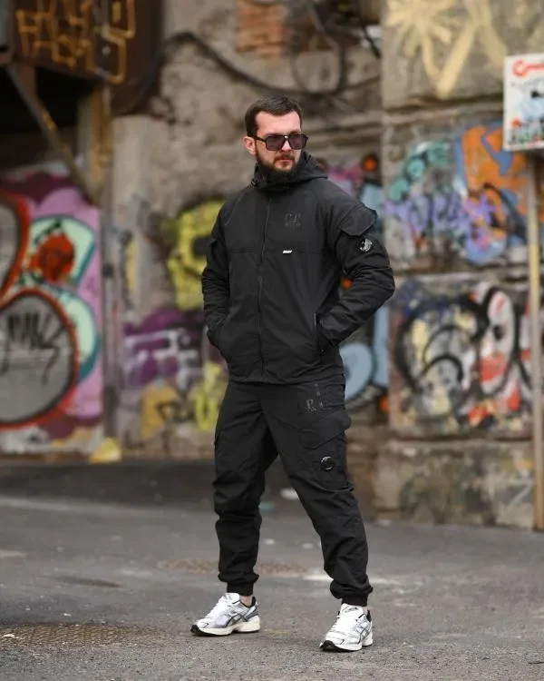 Спортивний чоловічий костюм Company klinse black чорного кольору/ олива спортивний костюм штани кофта company/ койот сірий костюм для чоловіків — фото 7