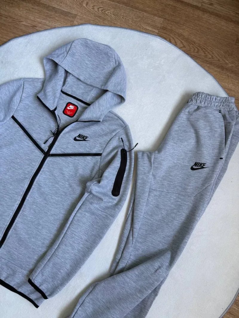 Спортивний чоловічий костюм Nike розмір L XL Сірий чоловічий костюм Найк розмір Л ХЛ — фото 2