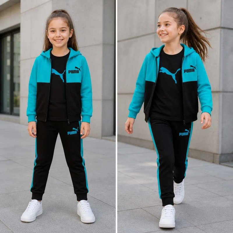 Спортивний костюм для дівчинки Puma 1-9 років 86-140 Трійка — фото 6
