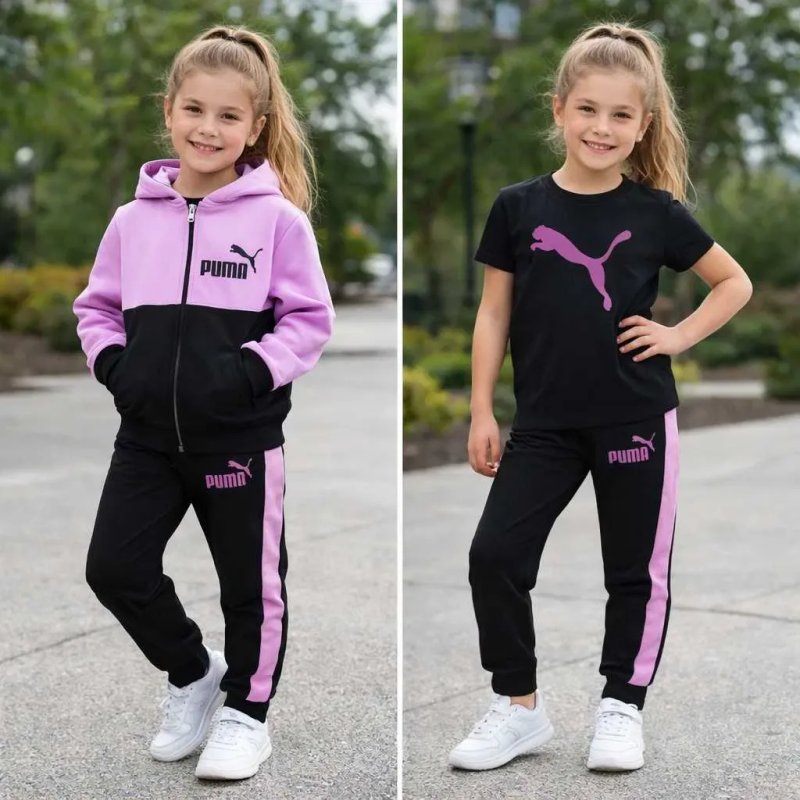 Спортивний костюм для дівчинки Puma 1-9 років 86-140 Трійка — фото 7