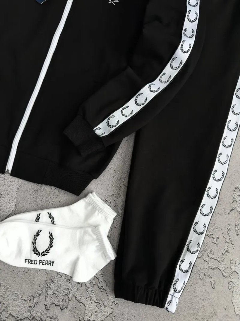 Спортивний костюм Fred Perry олімпійка штани + шкарпетки в подарунок | Спортивный костюм Фред Перри кофта штаны + носки в подарок — фото 5