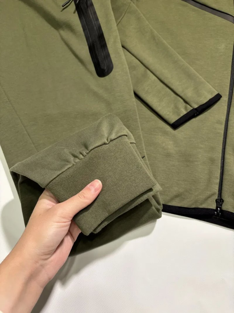 Спортивний костюм Nike Tech Fleece хакі / найк теч фліс — фото 3