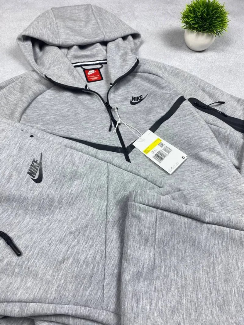 Спортивний костюм Nike Tech Fleece Сірий костюм Найк Теч Фліс Спортивний сірий костюм — фото 3