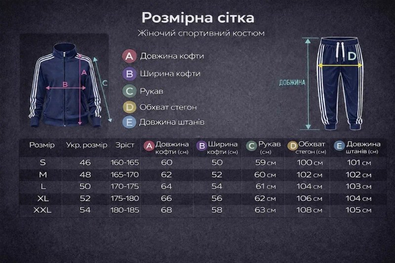 спортивний костюм якість кольори на фото р.46-54 — фото 2