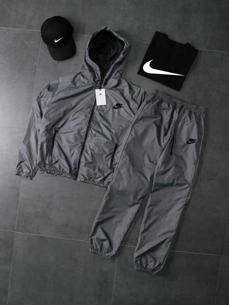Спортивный костюм мужской куртка штаны Nike Swoosh весна осень найк — фото 7
