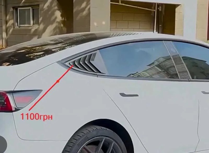 Спойлер на Tesla Model 3, Y   жабры — фото 6