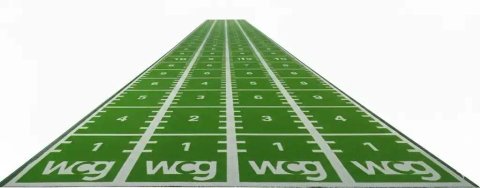 Спринтерська тренувальна доріжка WCG Turf 15 мм з розміткою 1 м, штучна трава, 1×15 м