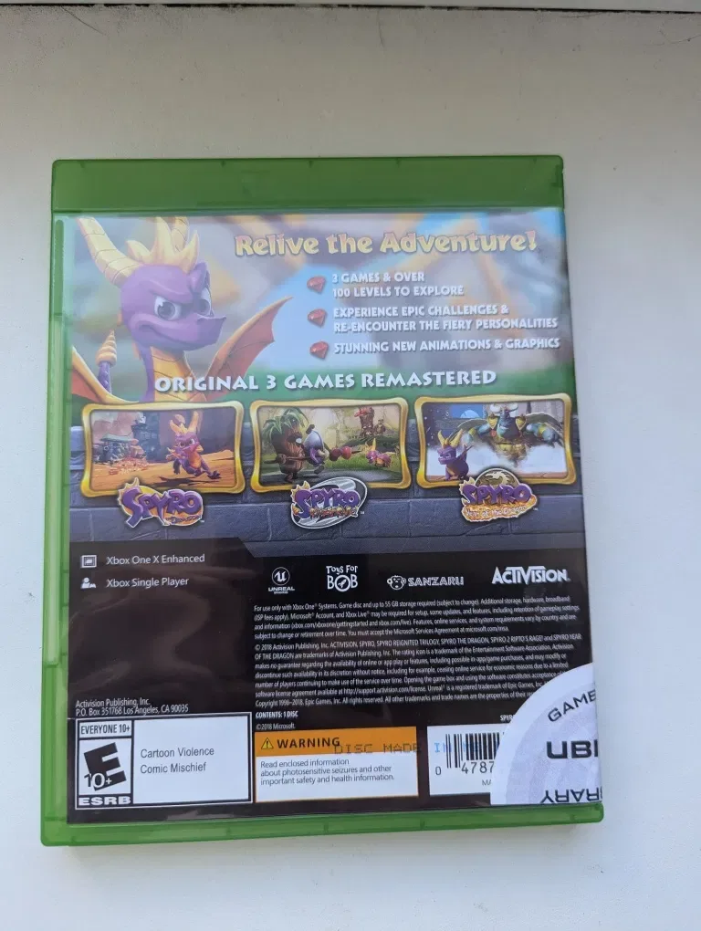 Spyro Reignited Trilogy ігри игры диски на Xbox one series x s — фото 2