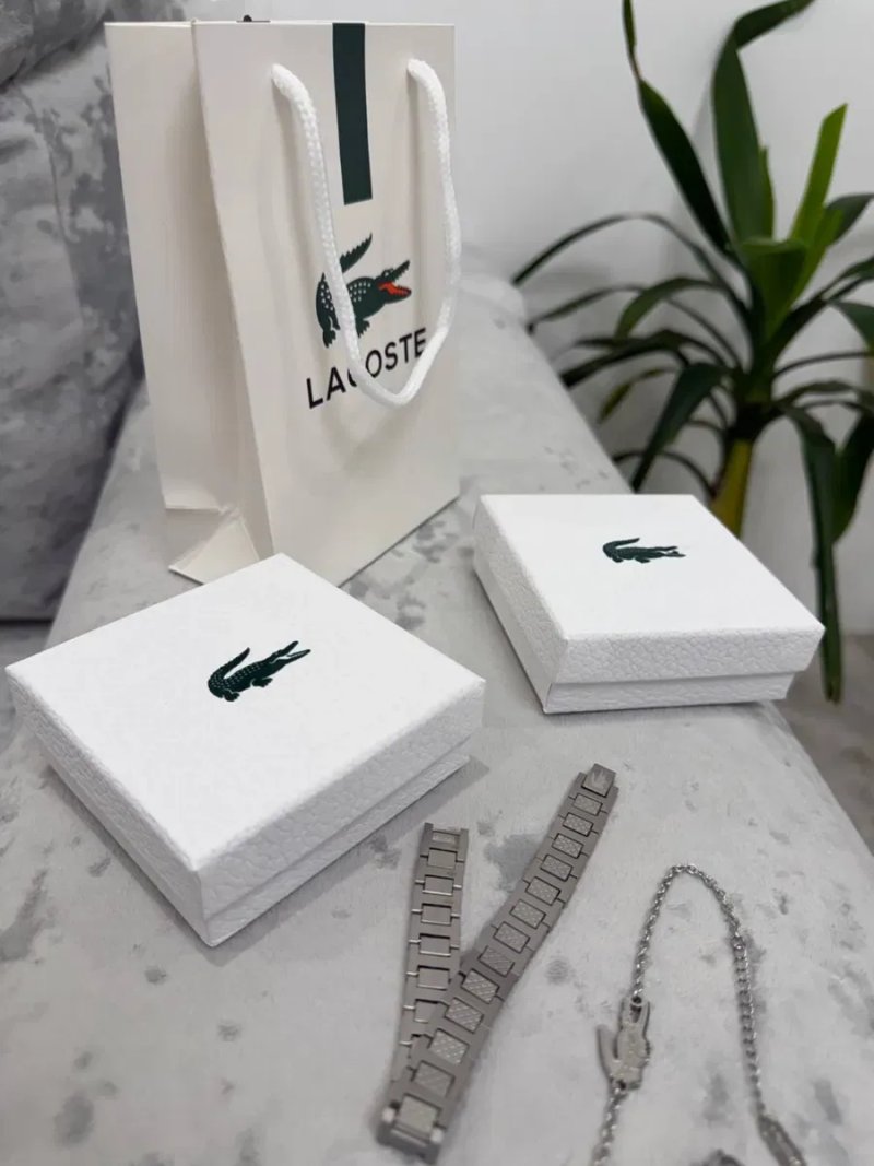 Срібний браслет Lacoste чоловічий і жіночий ДРОП/ОПТ — фото 2