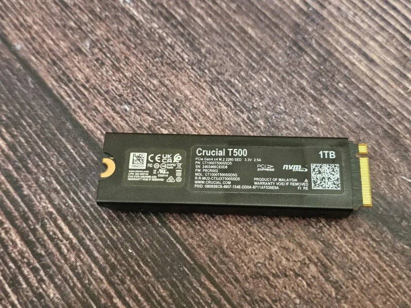 SSD накопичувач Crucial T500 1 TB with Heatsink (CT1000T500SSD5) б/в — фото 2