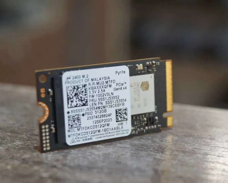 SSD накопичувач Micron 2400 512Gb M.2 2230 PCIE Gen4 TVOYO - 2 900