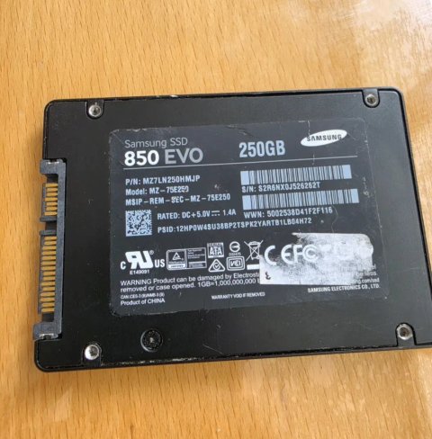 Ssd Samsung 850evo 250gb sata3 якісний диск ссд для пк або ноутбука
