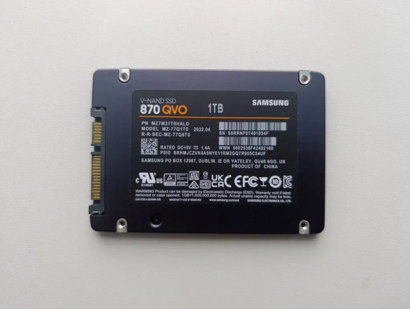 SSD Samsung 870 QVO 1TB — фото 2