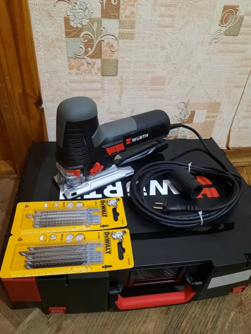Стан нового,Germany!!Лобзик WURTH STP 140 EXACT-S,800вт+ нові пилки  Dewalt(оригінал) — фото 2
