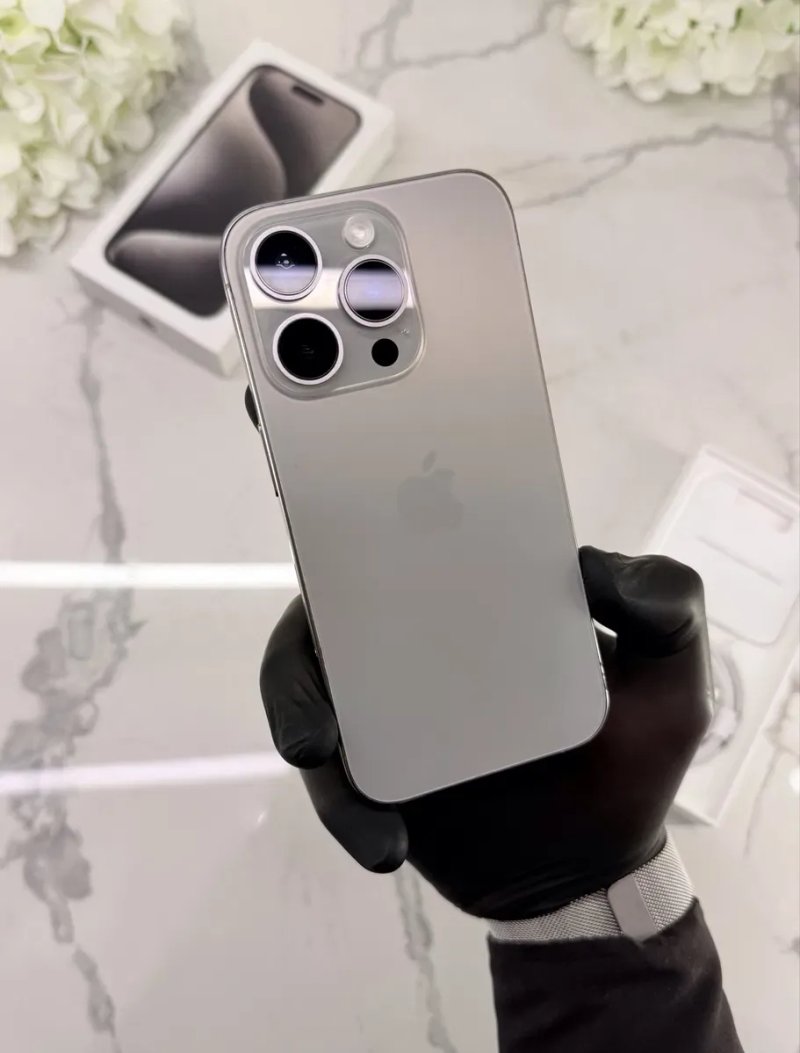 Стан Нового iPhone 15 Pro 128GB 89%АКБ Natural Titanium (Магазин Гарантія) — фото 5