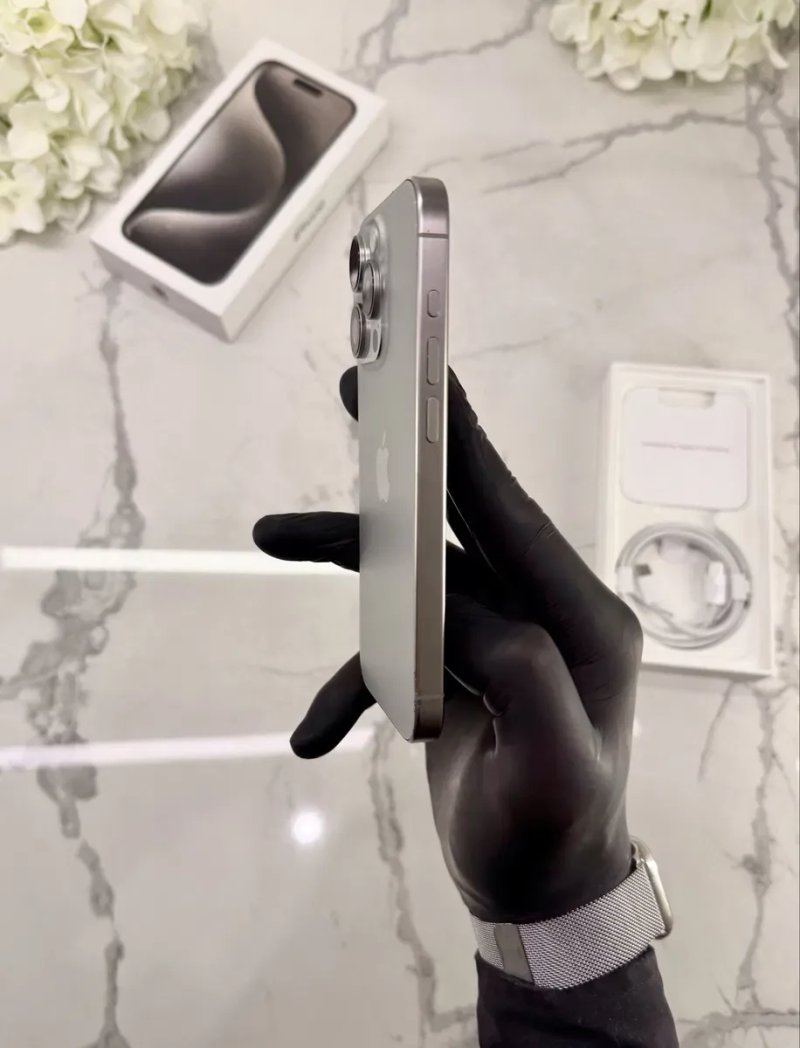 Стан Нового iPhone 15 Pro 128GB 89%АКБ Natural Titanium (Магазин Гарантія) — фото 6