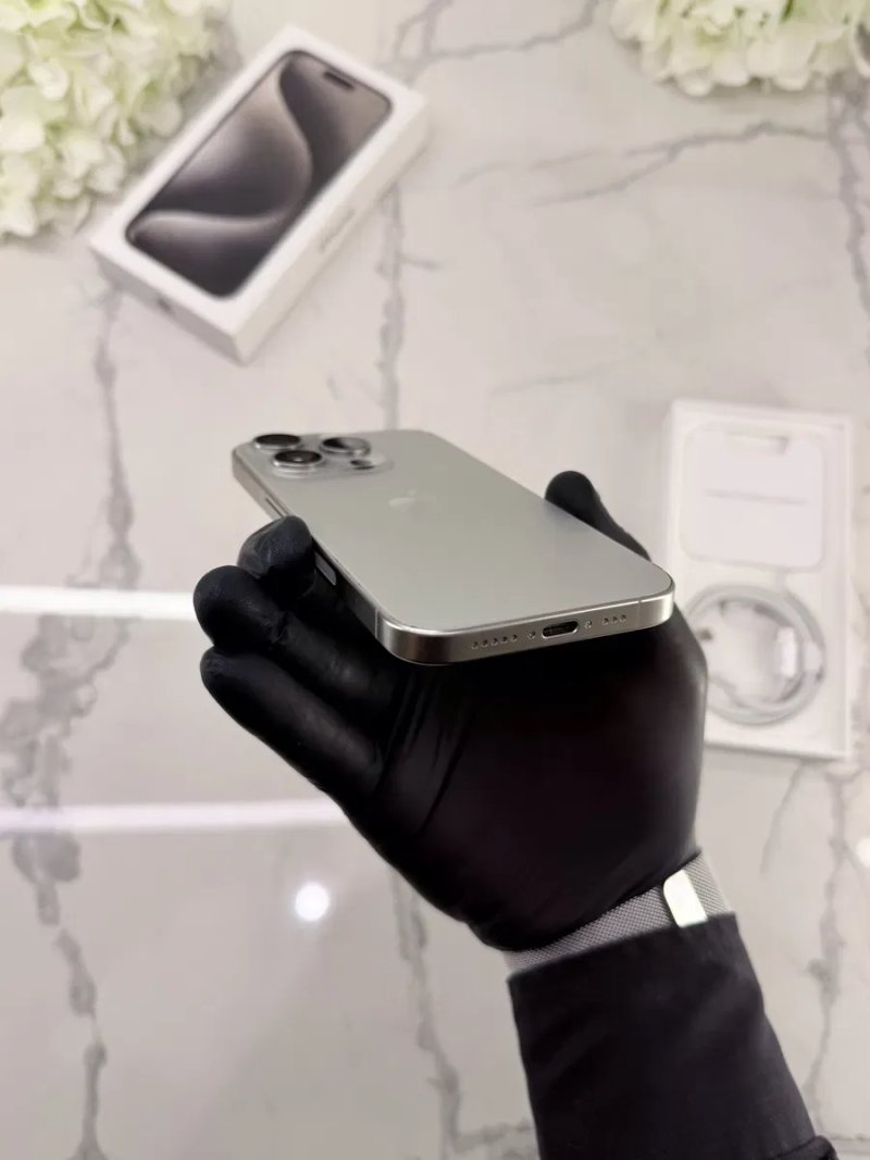 Стан Нового iPhone 15 Pro 128GB 89%АКБ Natural Titanium (Магазин Гарантія) — фото 7