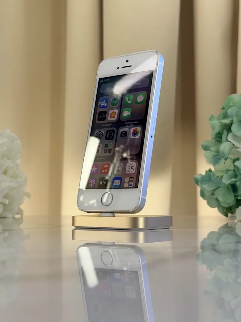 Стан Нового! iPhone SE-1 Silver Без ремонтів! (Магазин Гарантія) — фото 3