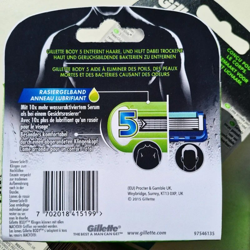 Станок бритва Gillette BODY | Касети для тіла 4 шт (сумісні з Mach3 / Venus). Кассеты для бритья тела — фото 7