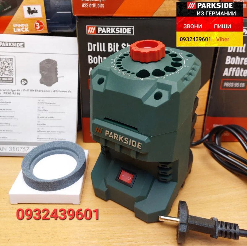 Станок для заточки сверл из ГЕРМАНИИ Parkside PBSG 95 G6 точилка для сверл, верстат для заточування свердел, новий — фото 4