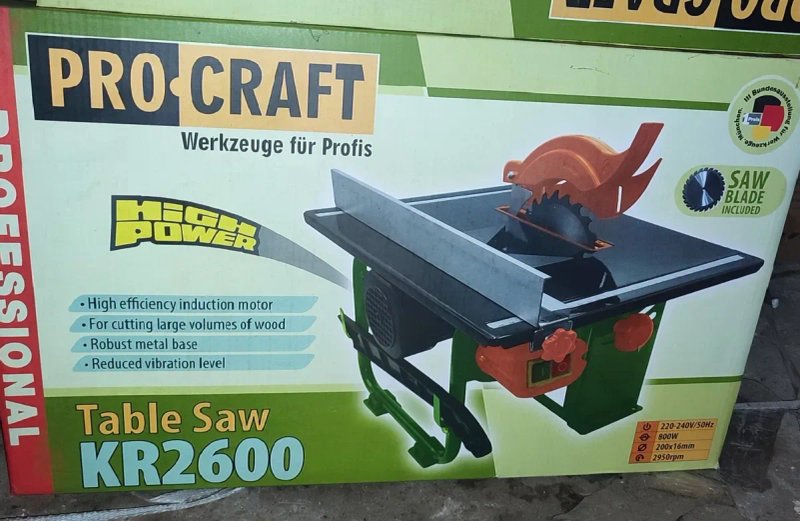 Стаціонарна циркулярна пила ProCraft KR2600 — фото 2