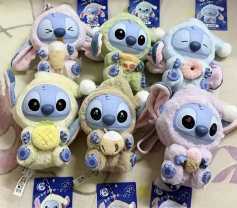‼️СТІЧ‼️ Лабубу стіч. Іграшка-брелок Disney. Опт і роздріб. Секретний