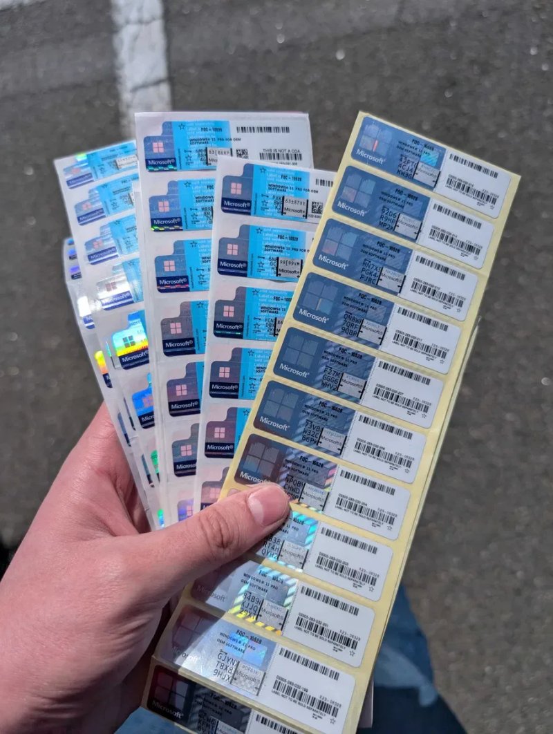 Стікер Windows 11 PRO OEM Stickers Ключ Наклейка Виндовс 10 / 11 Про — фото 5