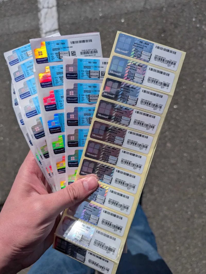 Стікер Windows 11 PRO OEM Stickers Ключ Наклейка Виндовс 10 / 11 Про — фото 6