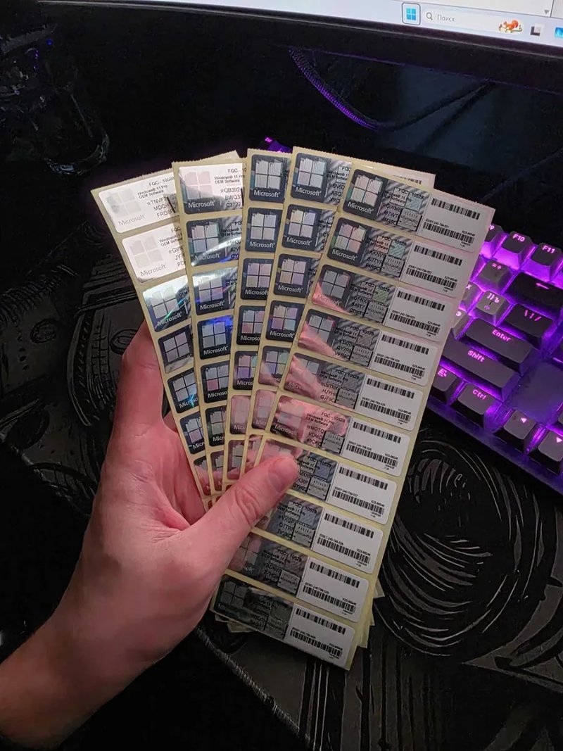 Стікер Windows 11 PRO Stickers Ключ Наклейка Виндовс 10-11 Про Віндовс 11 Про 10 Pro Home Sticker Виндовс 11 ПРО Купити Windows 11/10 Pro наклейка — фото 5