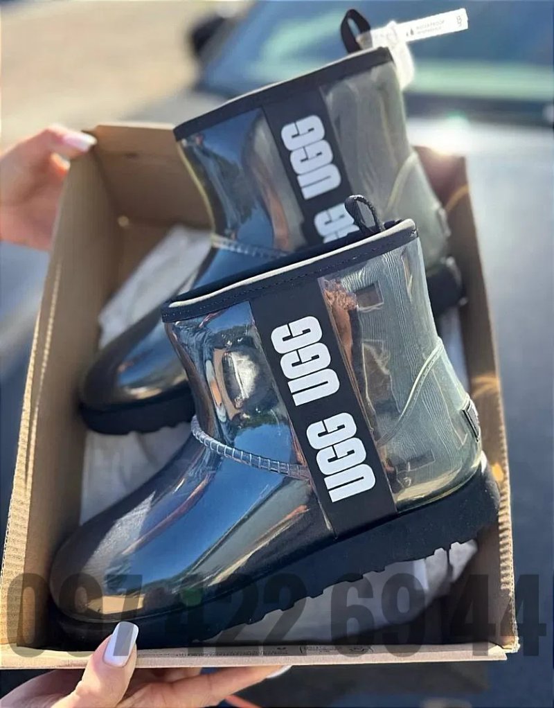 Стильні Уггі  UGG силіконові жіночі UGG Classic Clear Mini UGG Угги — фото 3