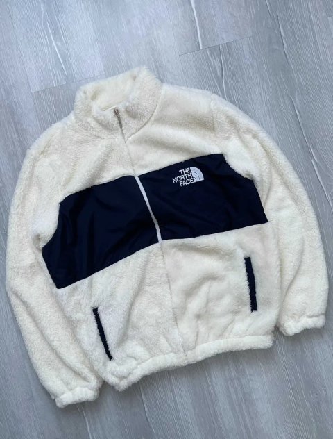 Стильний теплий жакет The North Face у білому кольорі