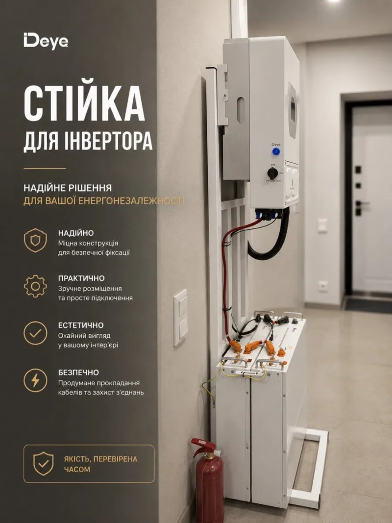 Стійка під інвентор Deye та батарею — фото 5