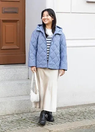 Стьобана куртка, парка UNIQLO  з капюшоном — фото 2