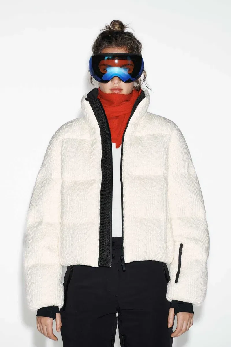 Стьобаний анорак, пуховик від zara collection ski різні — фото 6