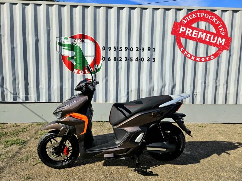 СТОКМОТО Топ-Електроскутер PREMIUM  2500W Літій-акб V3 Великі колеса "14"кросер стокмото двухместный электроскутер продажа электроскутеров v1 tr1 21 — фото 5