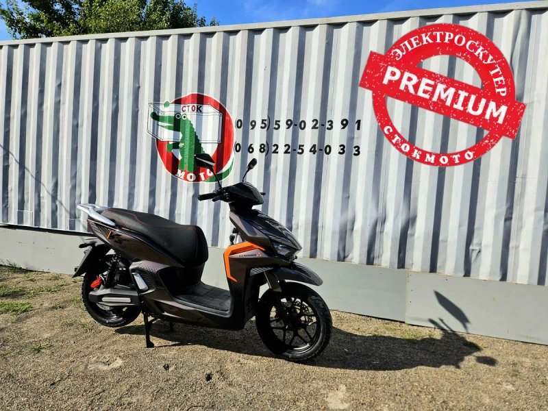 СТОКМОТО Топ-Електроскутер PREMIUM  2500W Літій-акб V3 Великі колеса "14"кросер стокмото двухместный электроскутер продажа электроскутеров v1 tr1 21 — фото 6