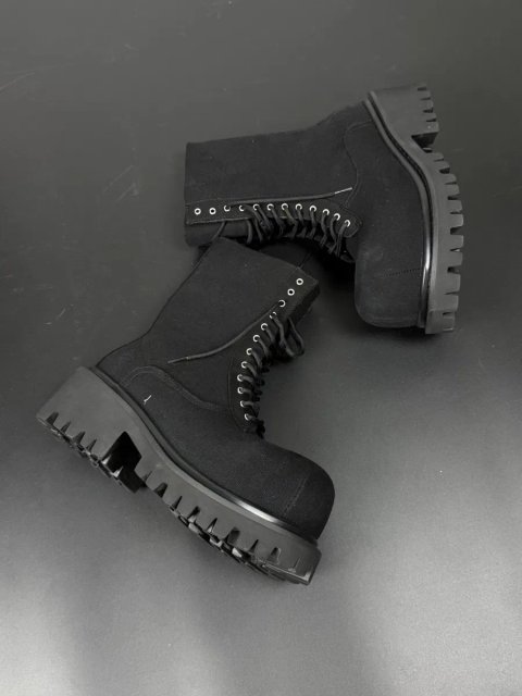 Стомперы Balenciaga Ботинки на масивной платформе Streetwear архив чорні черевики