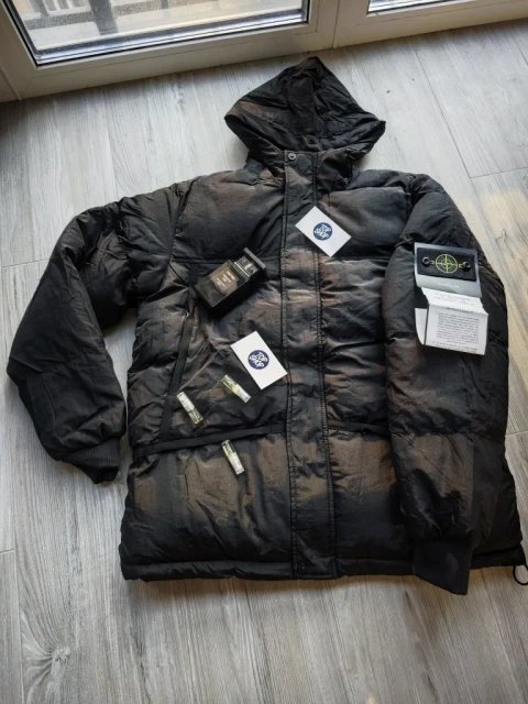 Stone Island зимовий пуховик Мужской пуховий парка пуховик стон айленд Stone Island Nylon metal