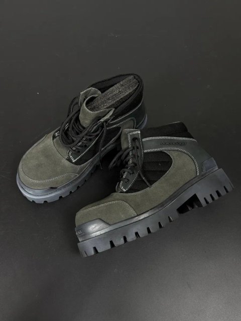 Страйки2 Balenciaga Ботинки Цвет хаки масивная обувь Opium Archive Custom Avangard черевики опіум 41 42 43 44