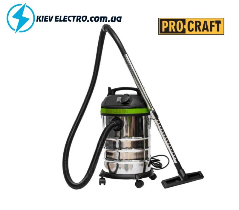 Строительный пылесос Procraft VP1400 (30лтр) СУПЕР НАБОР! ФИЛЬТР+Мешки — фото 2
