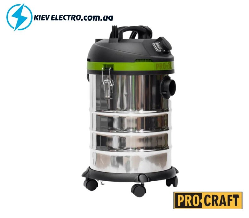 Строительный пылесос Procraft VP1400 (30лтр) СУПЕР НАБОР! ФИЛЬТР+Мешки — фото 3