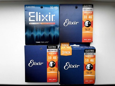 Струни для електрогітари Elixir Nanoweb Light 10-46 | Нові, в наявності
